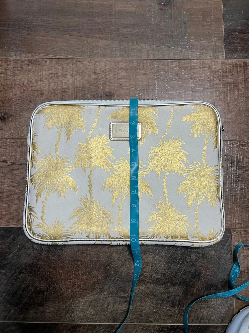 Lilly Pulitzer Goledn Palm Print Laptop Pouch